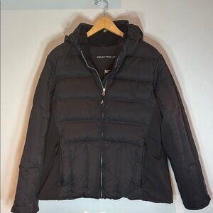 Obermeyer Circuit Goose Down Ski Snow Jacket Coat Black